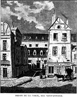 Věznice Force v roce 1821