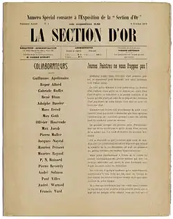 La Section d'Or, speciální vydání, 9. října 1912