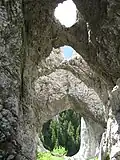 Vápencová okna na Piatra Craiului