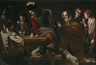 Nicolas Tournier, Zapření sv. Petra, cca 1625