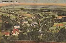Huť na historické pohlednici před rokem 1928