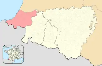 Lapurdie v rámci Pyrénées-Atlantiques