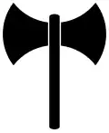 Labrys býval symbol pradávné mínojské civilizace, kde společnost byla jistého matriarchálního rázu. V současnosti reprezentuje feministickou a lesbickou sílu a soběstačnost.[15]