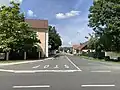 Pohled od křižovatky ke Konárovicím