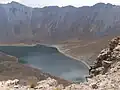 Pohled na Lago del Sol z vrcholu kaldery