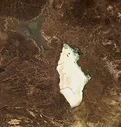 Jezero ze satelitu Sentinel 2 (2021)