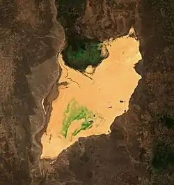 Jezero ze satelitu Sentinel-2 (2021)