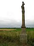 Lanškroun, socha Ecce Homo při silnici na Lukovou.JPG