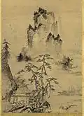 Styl japonské zahrady byl inspirován kresbami krajiny.