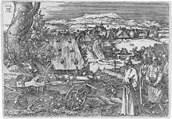 Velké dělo, alegorické ztvárnění turecké hrozby pro německé země od Albrechta Dürera z roku 1518