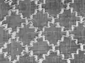 Osnovní vzorování (lappet weave) se 2 lištami na bavlněném plátně (cca 1920)