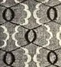 Osnovní vzorování (lappet weave) se 4 ojehlenými lištami (začátek 20. století)
