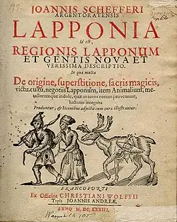 Zašedlá titulka knihy s nadpisem Lapponia