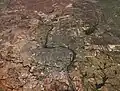 Satelitní snímek metropolitní oblasti Laredo/Nuevo Laredo.
