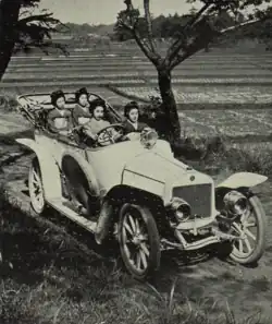 Laurin & Klement LC4 dovezený do Japonska (Český svět, 1911)