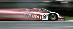 Porsche 956 C 1985: 1/60s; Canon FD 1.2/85L s filtrem Speed