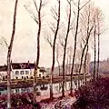 Alfred Sisley: Canal du Loing v zimě, 1891