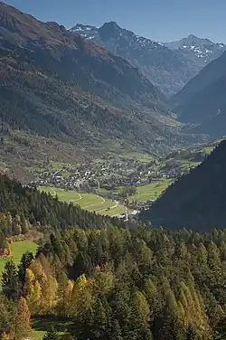 Le Châble, hlavní sídlo obce