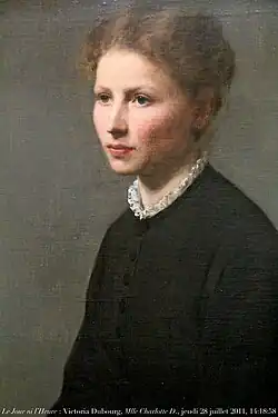 Portrét sestry Charlotte, Victoria Dubourg, 1870