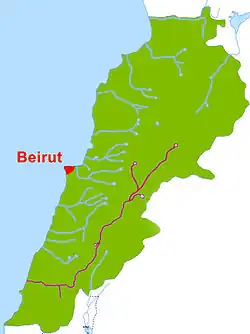 Mapa toku řeky