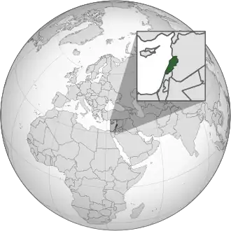 Poloha Libanonu