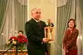Lech Kaczyński a Maria Kaczyńska s Betlémským světlem (2007)