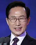 I Mjong-bak, v úřadu 2008–2013, narozen 19. prosince 1941