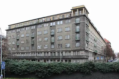 Blok obytných domů, Praha 1-Nové Město, Barvířská, Lannova, 1937–1938