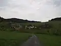 Lehom, pohled od západu na střed obce