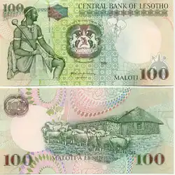 bankovka 100 maloti