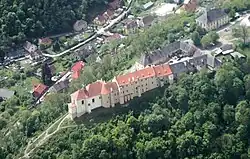 Letecký pohled na zámek