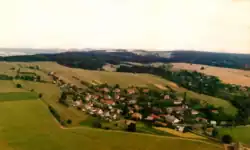 Letecký pohled na Zhoř