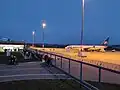 Boeing 737-800 po přistání