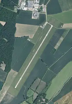 Letecký pohled na letiště Kunovice
