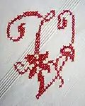 Vyšívaný monogram