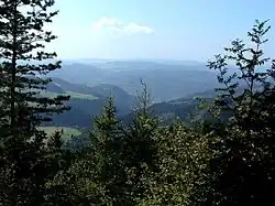 Pohled z vrcholu Bachurne (1081) na západ