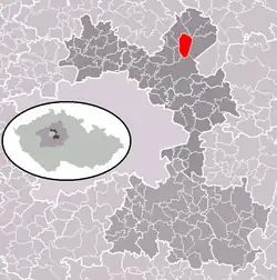 Lhota na mapě