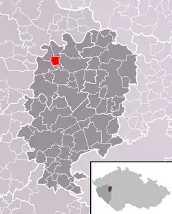 Lhotka u Radnic na mapě