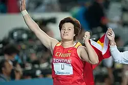 Li Jen-feng oslavuje titul mistryně světa
