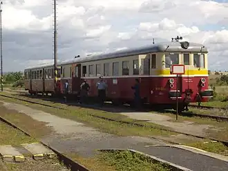 Podřipský motoráček v červenci 2012 v Libochovicích