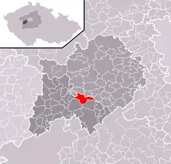 Libomyšl na mapě