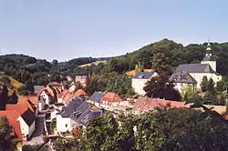 Pohled na město od zámku Kuckuckstein