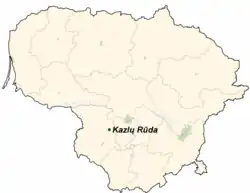 Kazlų Rūda na mapě
