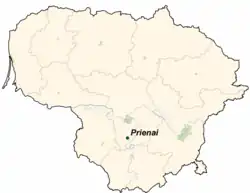 Prienai na mapě