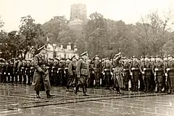 Inspekce litevského policejního praporu ve Vilniusu, 1. března 1942