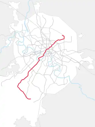 Poloha linky na mapě města
