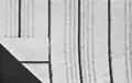 Rukávová podšívkovina z roku 1920: mercerovaná, potištěná, osnova 10 tex / útek 12,5 tex, 114 g/m²