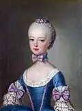 Portrét arcivévodkyně Marie Antonie z roku 1762