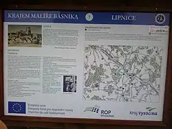 Zastavení naučné stezky Krajem malíře básníka Jana Zrzavého s názvem Lipnice