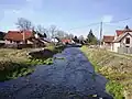 Řeka Litavka v Trhových Dušníkách